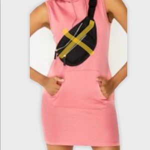 Sleeveless Hoodie Sweat Dresses